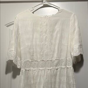 Elegant White Lace Dress